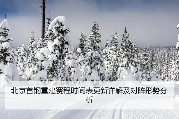 北京首钢重建赛程时间表更新详解及对阵形势分析